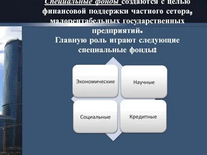 Специальные государственные фонды