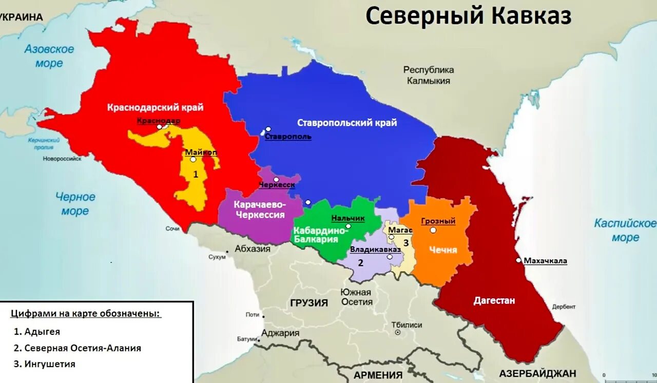 Все кавказские республики. Политическая карта кавказа и закавказья. Все кавказские республики. Политическая карта закавказья. Карта республик кавказа и закавказья.