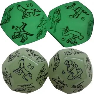 AmaMary 2 Pcs Glow in The Dark Dice Set,Sex Dice for Couples Naughty, Dice ...