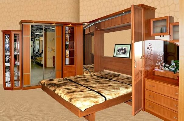 Угловые подъемные кровати. Стенка Галион-4. Стенка со встроенной кроватью. Шкаф со встроенной кроватью. Стенка с подъемной кроватью.