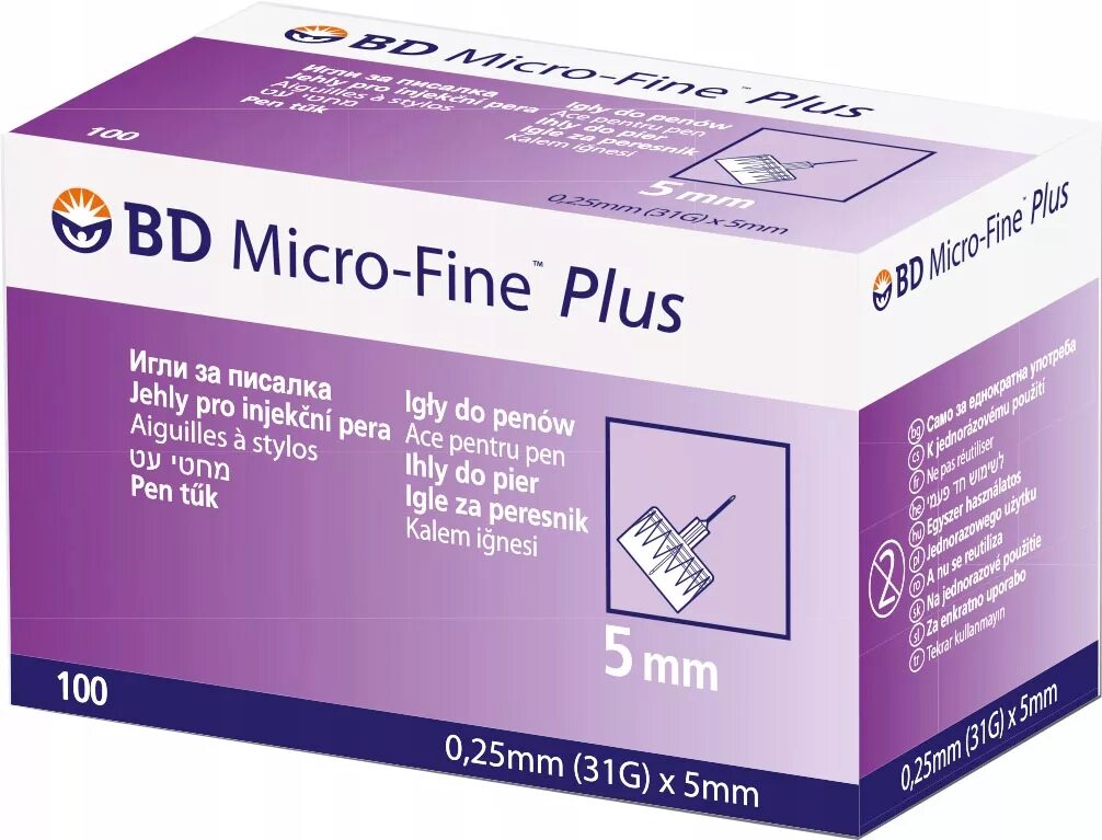 Иглы микрофайн. Иглы для шприц-ручки bd micro-fine plus, 0,25 мм (31g) х 5 мм, 100 шт. иглы bd micro-fine plus 31g (0,25 х 5,0мм) №100. игла микро-файн плюс (micro-fine plus) g31 0.25х5 мм д/шприц-ручки №100. иглы для шприц-ручки bd micro-fine plus 31g.