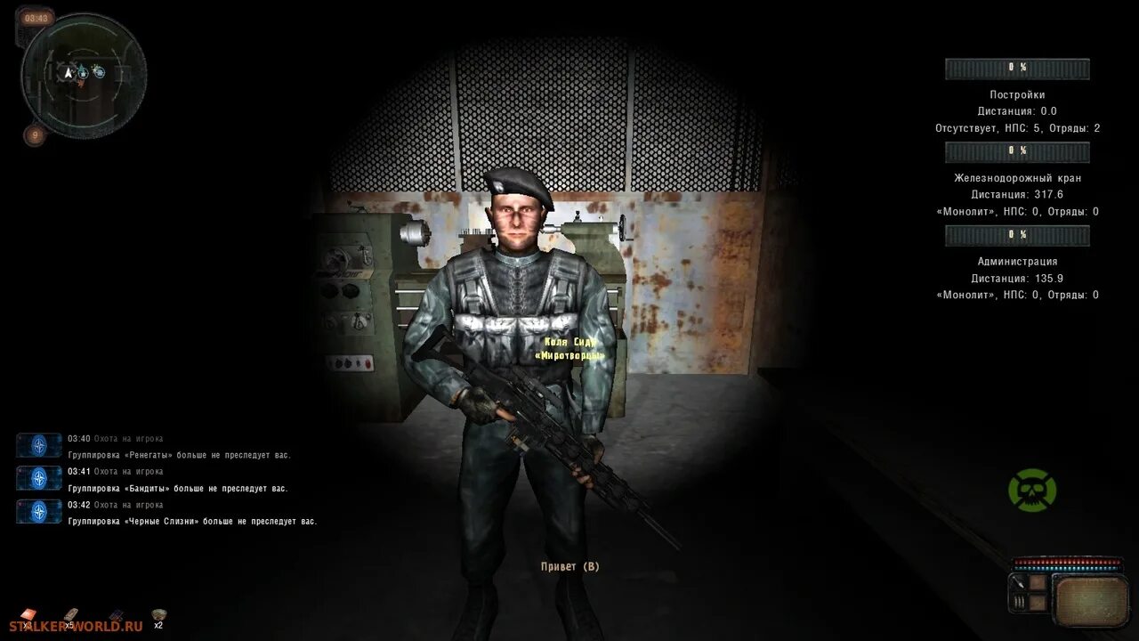 Call of chernobyl группировки