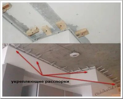 Крепление натяжного потолка к гипсокартону