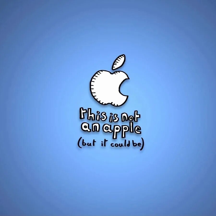 It is not an apple. Прикольный логотип apple. обои apple. apple прикольные картинки.