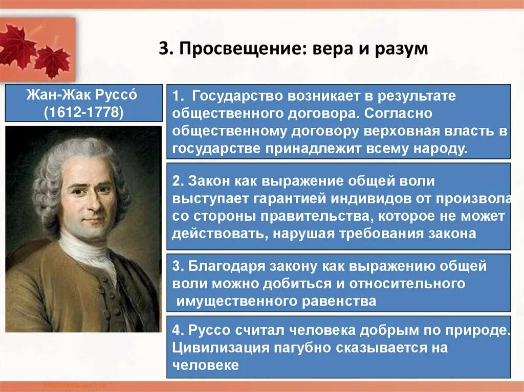 Идеи руссо кратко. Основные идеи руссо о государстве.