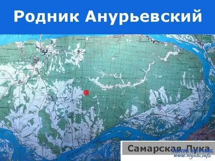 Родники и область карта