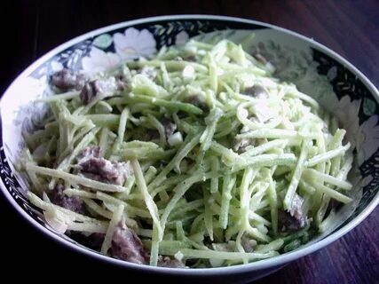 Мясо с зеленой редькой