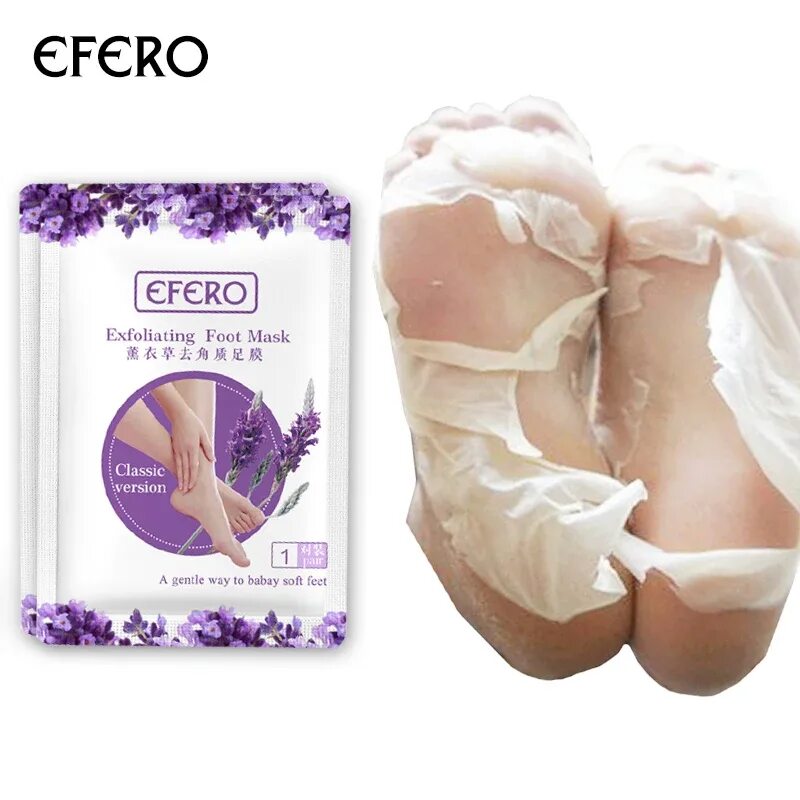 Маска носочки для ног отшелушивающая Exfoliating foot Mask. Педикюрные носочки efero Лаванда. Маска пилинг для ног efero. Peeling foot Mask педикюрные носочки. Маски для ног отзывы