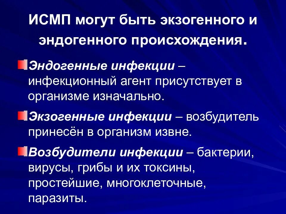 Структура исмп в медицине. Исмп. экзогенная и эндогенная инфекция. заболевания, относящиеся к исмп. экзогенные исмп.