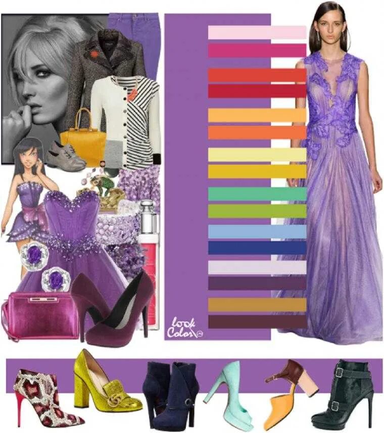 Аметистовый цвет в одежде сочетания. Сочетание цветов с фиолетовым. Сочетание сиреневого цвета в одежде. Фиолетовый сочетание с другими цветами. Цветовое сочетание к фиолетовому цвету.