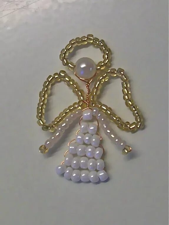 поделки из бисера на новый год для начинающих. схема плетения ангела из бисера и бусин. ангел из бисера плоский. ангелочек из бисера объемный схема. ангелочек из бисера для начинающих.