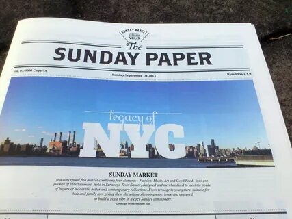 Sunday papers