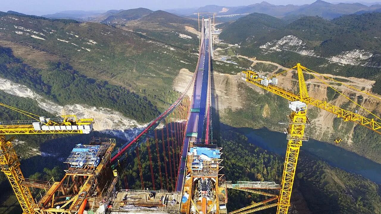 Мост Дугэ Китай. Мостостроение в Китае. Мост Дугэ Бэйпаньцзян. Стройка в Китае. Великий громадный