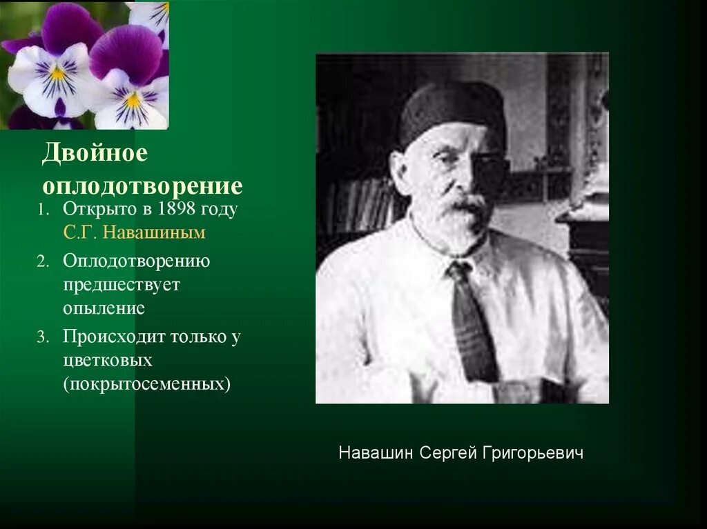 Навашин 1898. Г Навашин двойное оплодотворение растений. Биография навашина