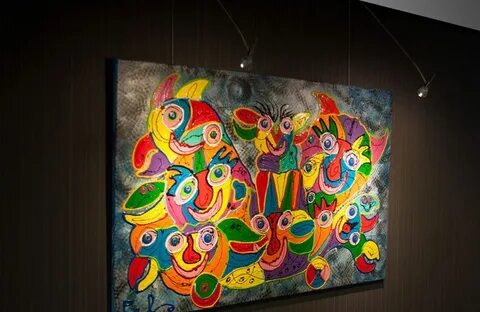 Electric art gallery
