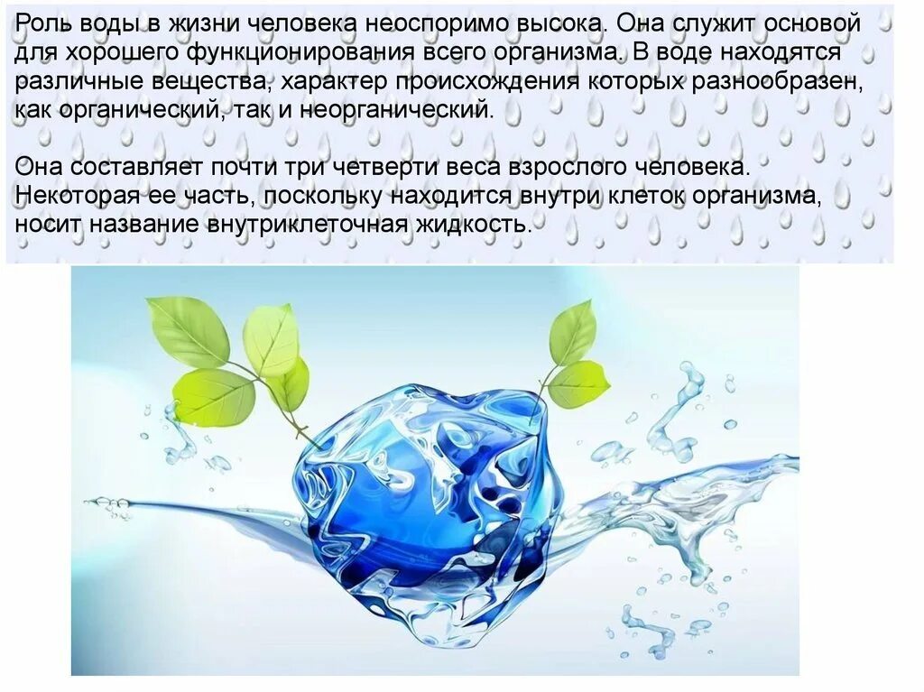 Роль воды в природе и жизни. Роль воды в жизни. Вода в жизни человека. Важность воды в жизни человека. Роль воды в жизнедеятельности человека.