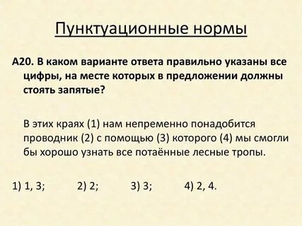 Порядок пунктуационного анализа