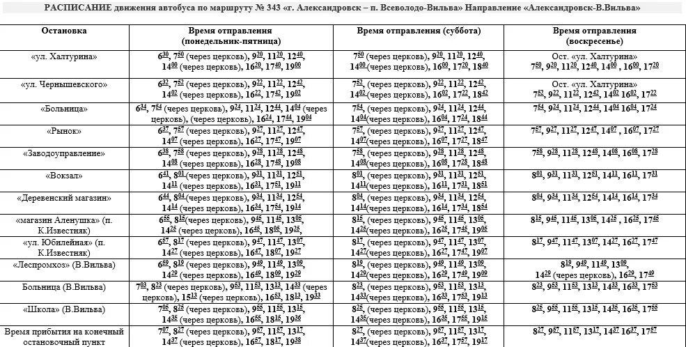 Автобус 343 маршрут остановки