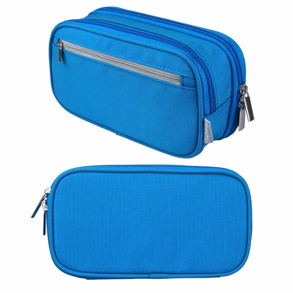 Пенал синий. Пенал голубой. Большой пенал синий. Blue Pencil Case.