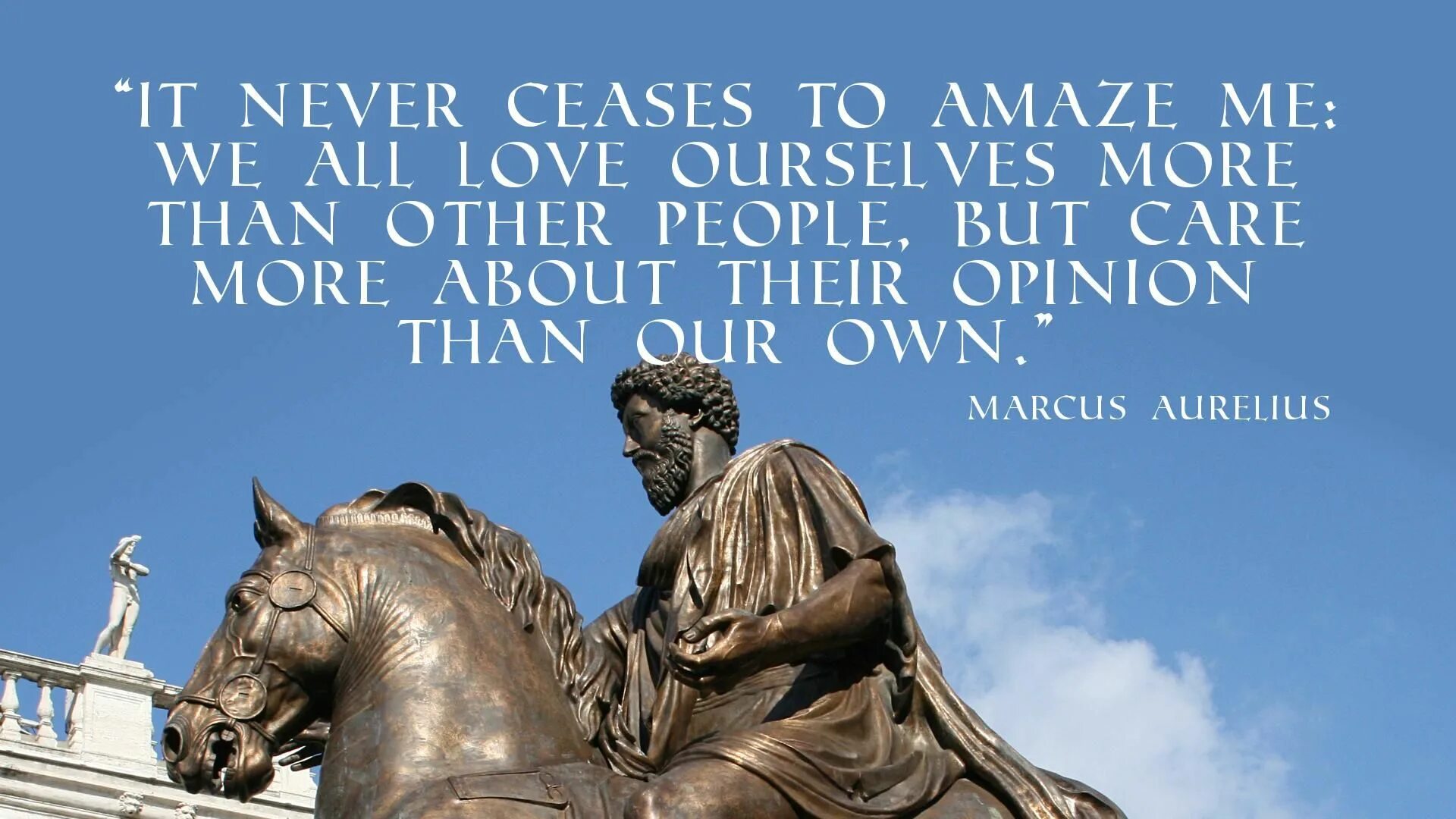 More than others. More about ourselves. rainbow of love michael aurelius.