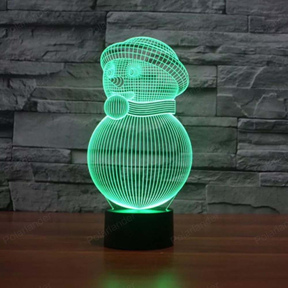 Creative 3d visualization lamp инструкция по применению. Ночник светильник creative light 3d. 3d acrylic led night light. 3d лампа снеговик. led christmas light ночник.