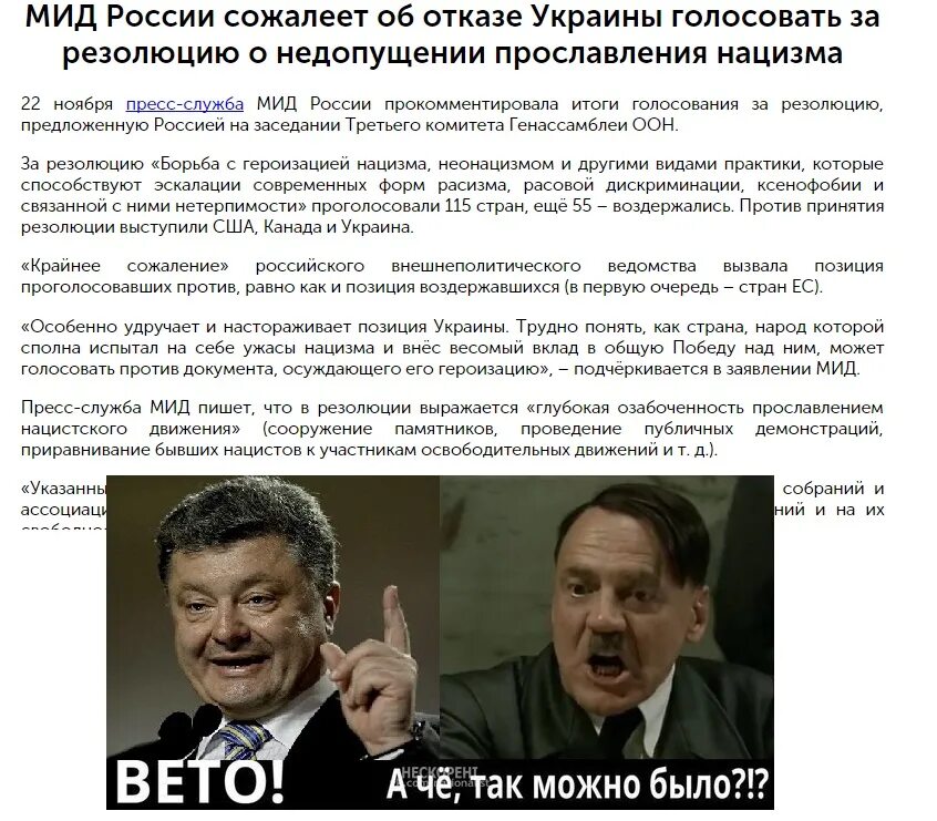 Против резолюции проголосовали. Оон резолюция против нацизма. резолюция о героизации нацизма.