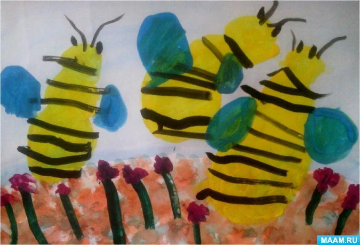 Рисование насекомые в млд гр. Рисование насекомые средняя группа. Рисование пчела в средней группе. Рисование в ср гр насекомые.