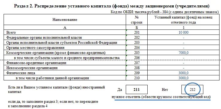 1 предприятие как заполнить