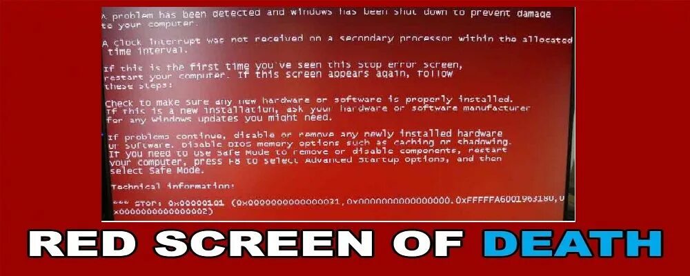 Red screen of death