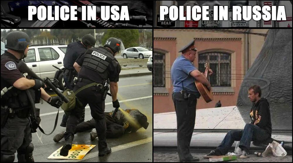 Us funs sebalazi. Полиция США И России. Мемы про американских полицейских. Мемы про полицию США. Полиция в Америке в России Мем.