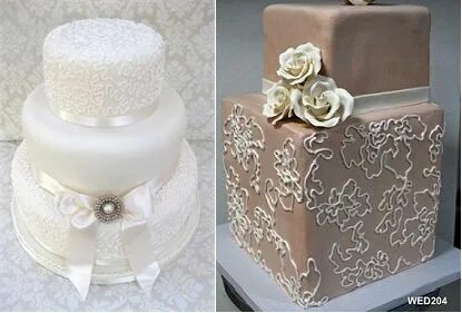 Lace Wedding Cakes Part 3: Lace Cake Stencils - Cake Geek Magazine