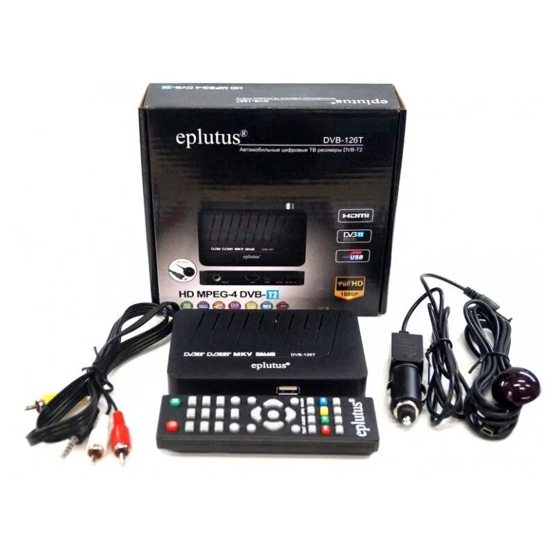 Eplutus dvb t2. Цифровая приставка eplutus. эплутус dvb-126t. цифровой тв тюнер т2.