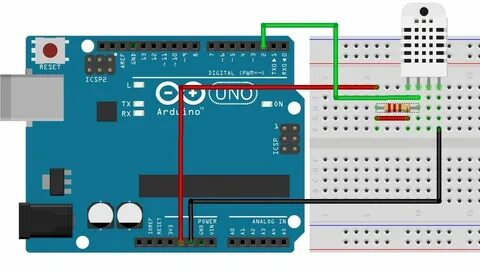Arduino подключение датчика температуры