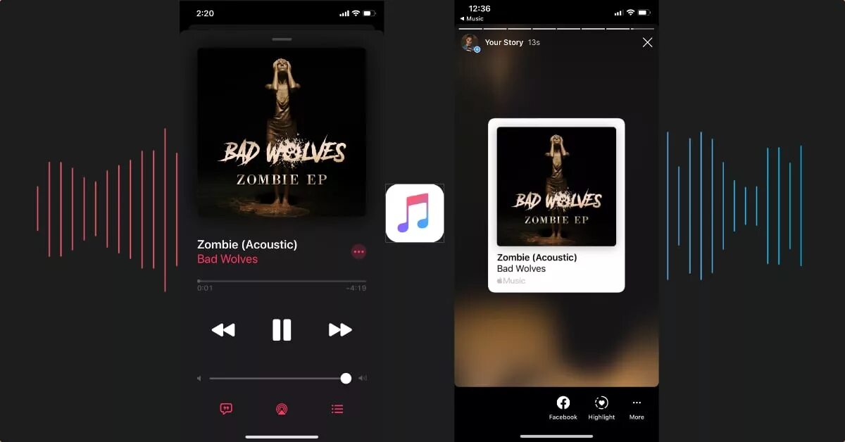 Музыка в истории Инстаграм. IOS 13 Apple Music. Истаграм сторизт музыка. Плейлист в Инстаграм.