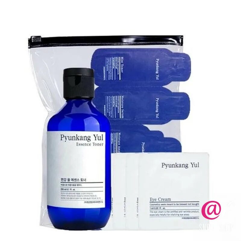 Pyunkang Yul тонер-эссенция Essence Toner 200ml Pouch Set a. [Pyunkang Yul ] тонер Pyunkang Yul Essence Toner 200мл. Тонер-эссенция Essence Toner Pyunkang Yul, 100 мл. Pyunkang Yul эссенция-тонер увлажняющая - Essence Toner 30 мл.