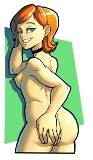 gwen tennyson, ben 10, alternate version at source, 1girls, anus, areolae, ...