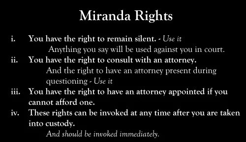 Miranda warning. Miranda's rights. Miranda's rights. Miranda's rights. Правило миранды.