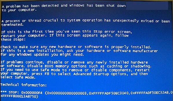 Process unexpectedly exit