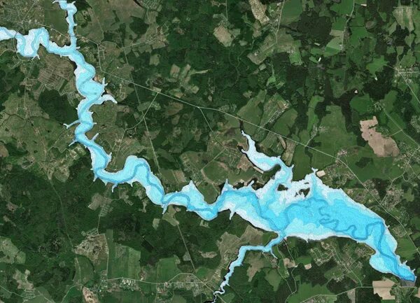 Кадастровая карта учинского водохранилища Карта глубин клязьминского водохранилища высокого разрешения Фото подборки 3