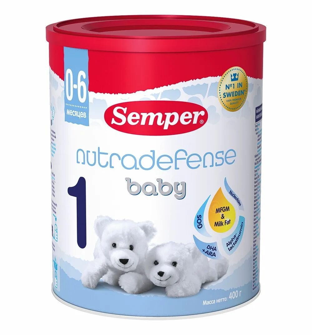 Смесь с рождения купить. Смесь Semper Baby Nutradefense 1 (0-6 месяцев) 400 г. Сэмпер бэби 1. Детские смеси для новорожденных Семпер. Детское питание Semper молочная смесь.