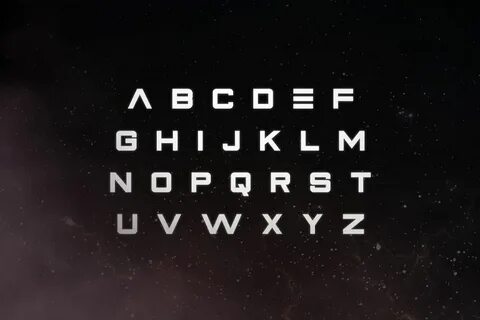 Sci fi шрифты