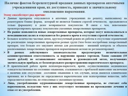 Отпуск без рецептурных препаратов