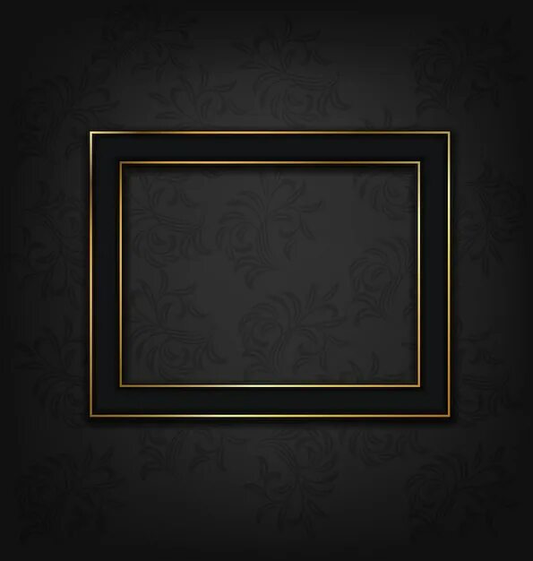 Black with frame