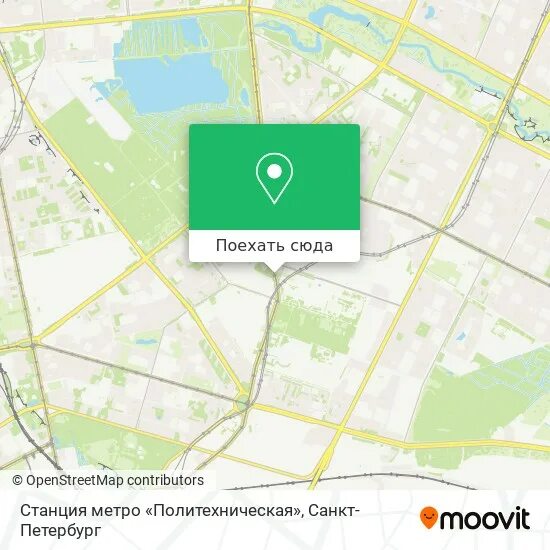 Метро политехническая маршрут