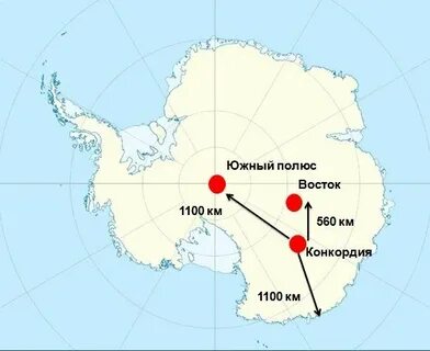 Станция восток в антарктиде на карте