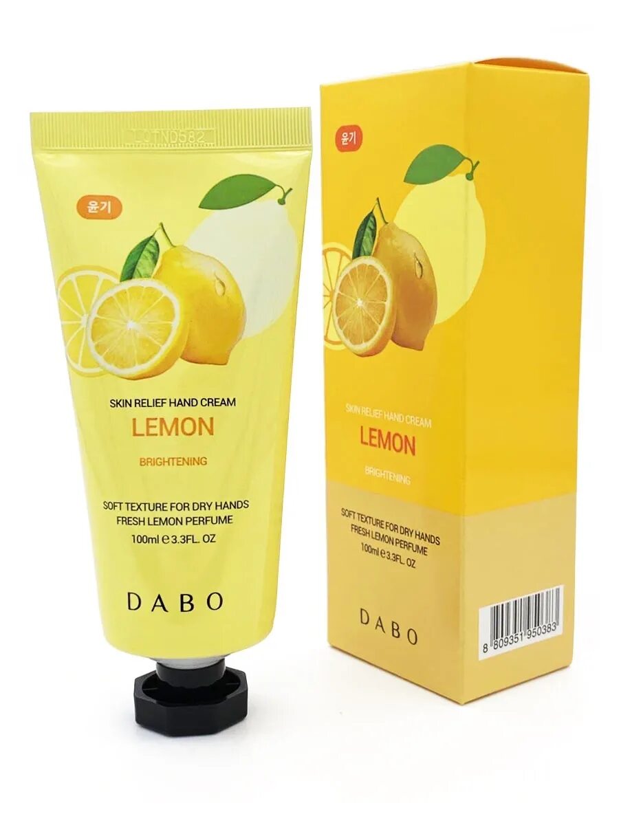 Крем для рук Dabo с экстрактом лимона (восстанавливающий) 100 мл. Skin Relief hand Cream Lemon. Отбеливающий крем для рук с лимоном Dabo Skin RELIFE hand Cream Lemon. Осветляющий крем для рук с яблоком Dabo Skin Relief hand Cream Apple 100 мл.