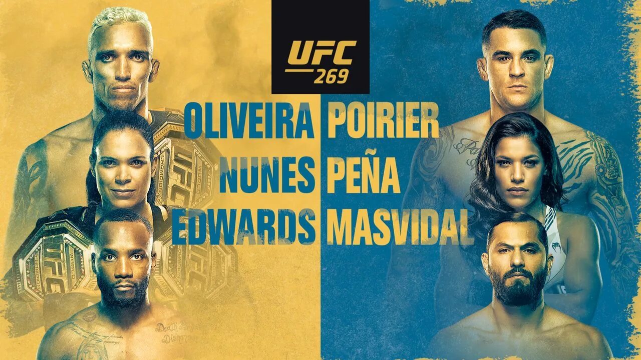 Юфс 10.08 2025. Ufc 269. юфс 269 кард. кард порье оливейра. юфс 296 постер.