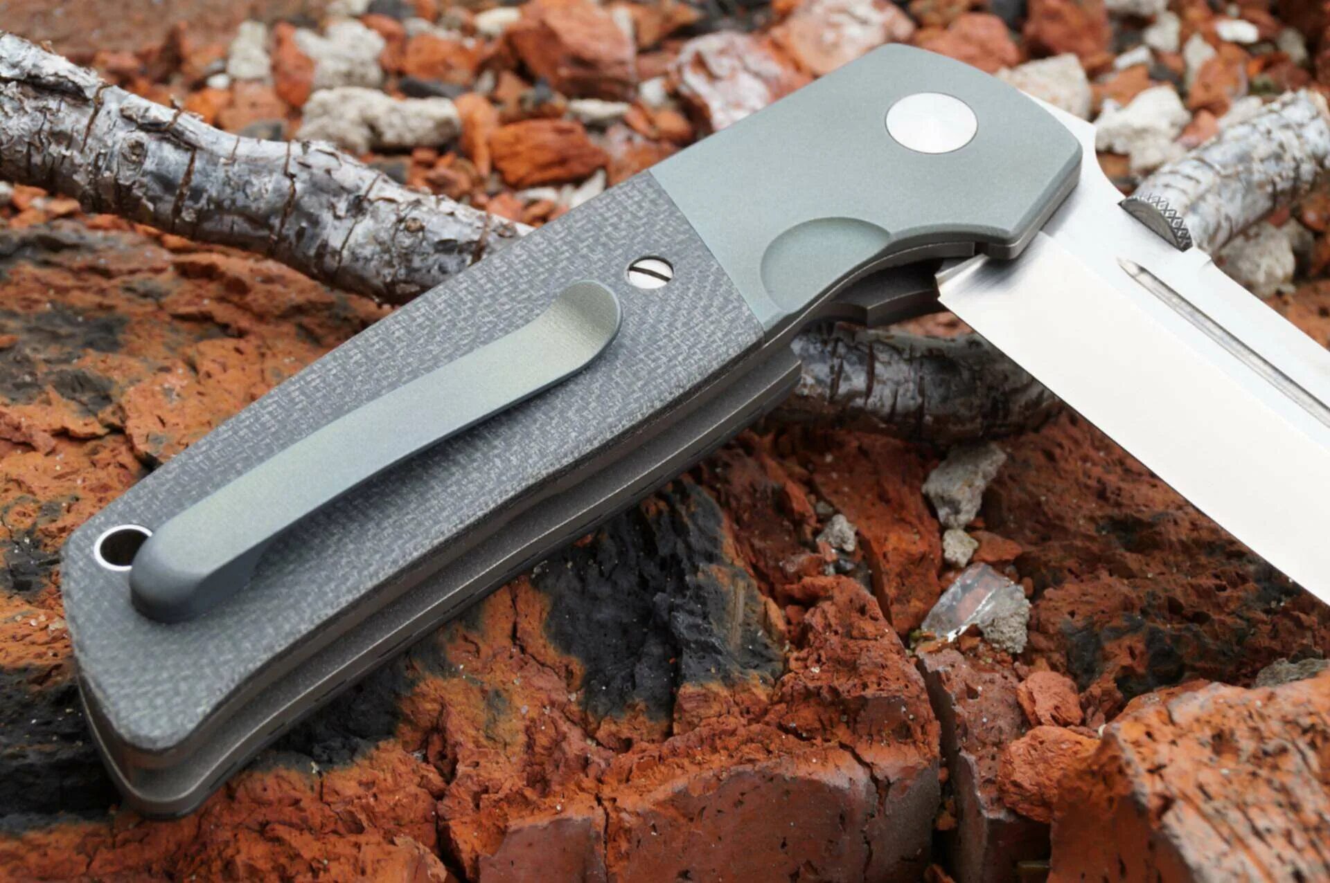 Terzuola Knife. ATCF нож. Micarta YJLB. Kizer Mini Paragon v4600c2 154cm Black Micarta couteau de poche RS Knifeworks Design.