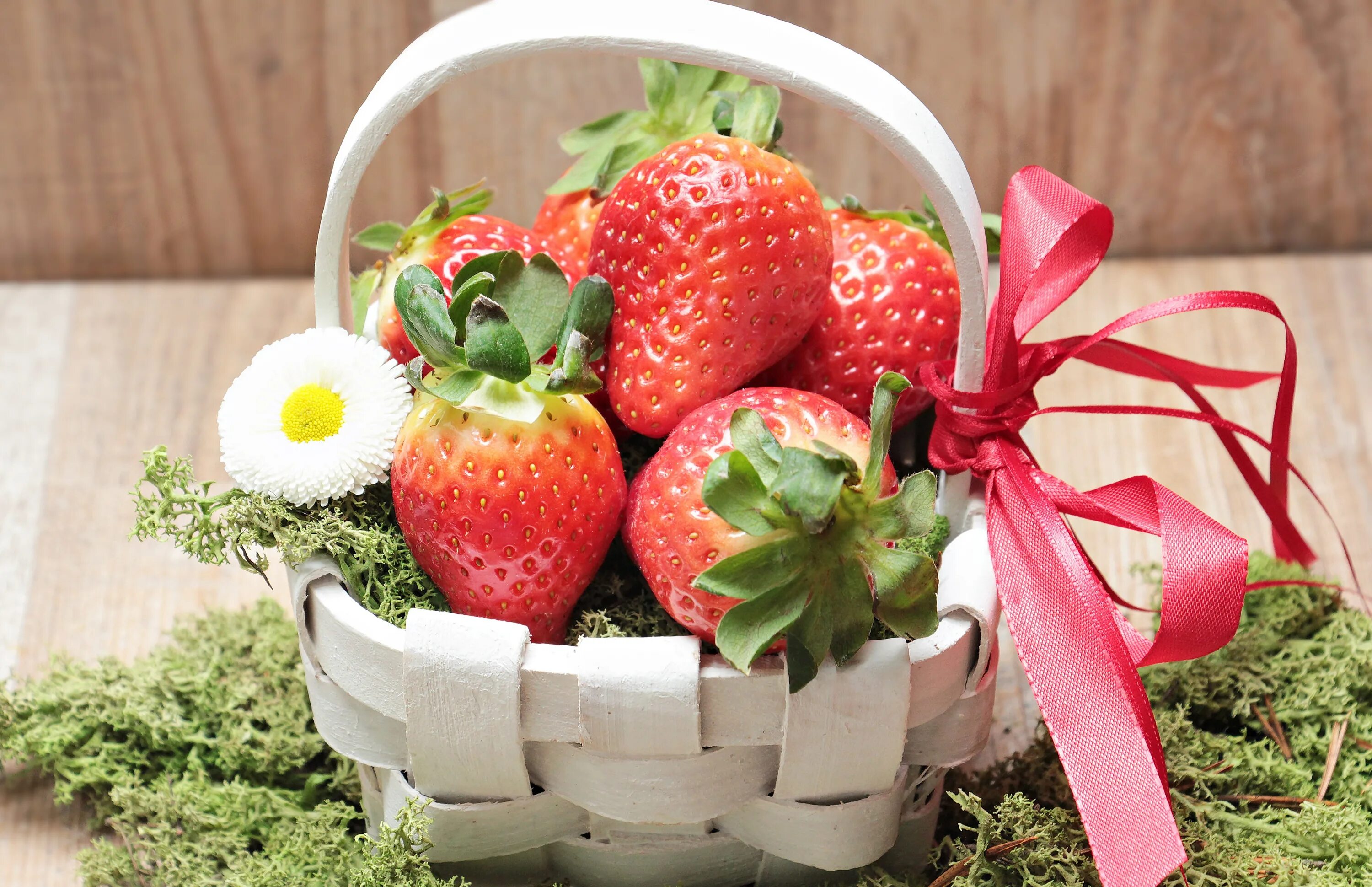 Strawberry flowers