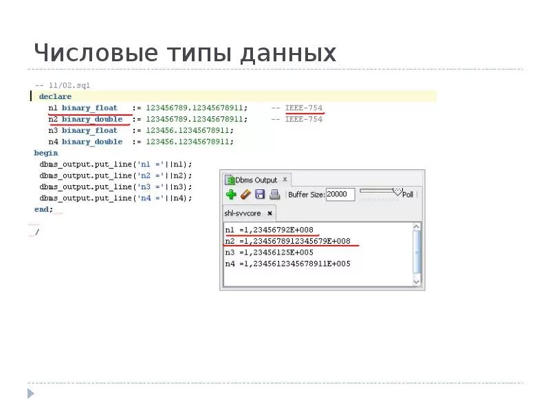 Типы pl sql. Oracle числовые типы данных. pl язык. числовой тип в sql. plus pl.